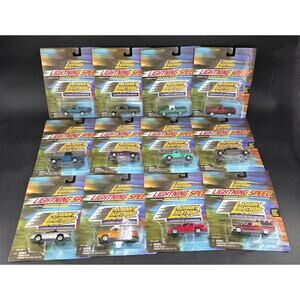 Johnny Lightning Lightning Speed Lot Of 12 No Duplicates Includes Sticker